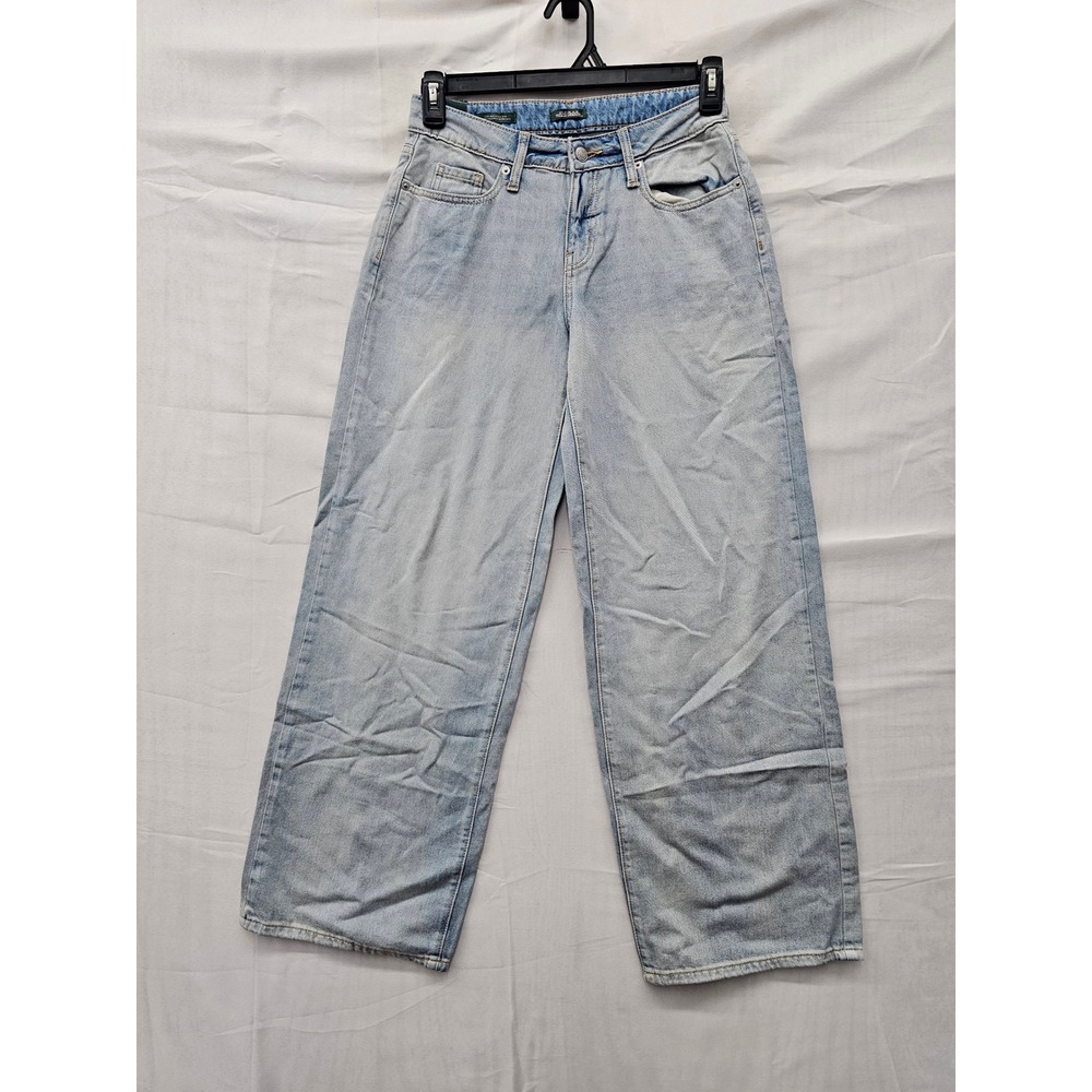 Wild Fable Womens Baggy Low-Rise Jeans Blue Cotton Casual Size 2